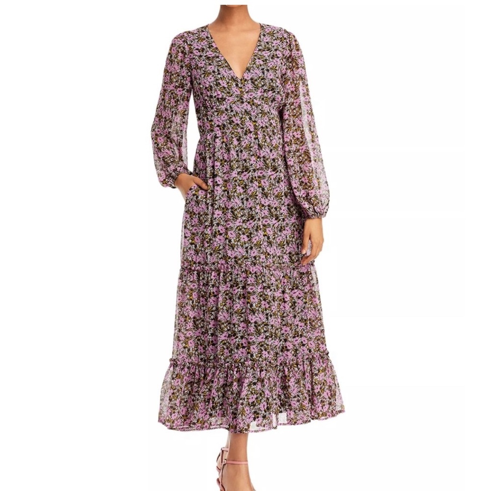 Lost + Wander Purple Floral Maxi